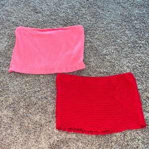 American Eagle and teenbell tube top bundle